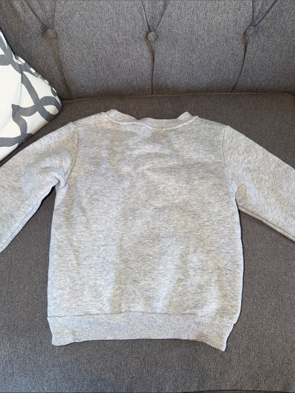 Lola + The Boys Gray Sequin Fries Sweatshirt with Pink & Gold Details - Picture 2 of 2